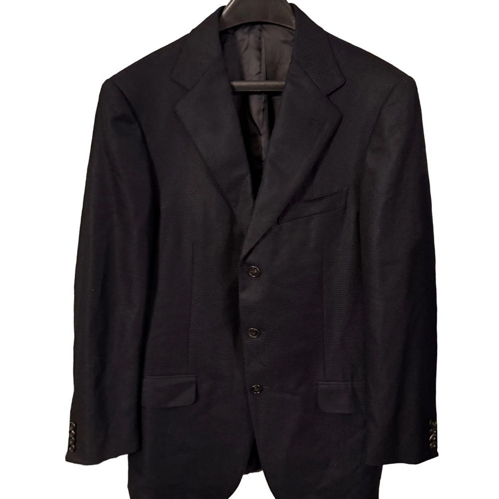 Ermenegildo Zegna Men’s 100% CASHMERE Navy Blazer Jacket Size US 38R EU 48R EUC
